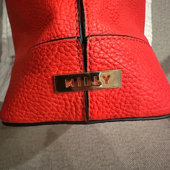 Milly Red Shoulder Bag with Tassel - Picture 4 of 11